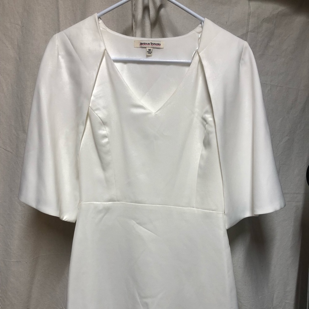 White Cape Dress
